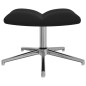 vidaXL Silla de relajación con reposapiés terciopelo negro vidaXL Silla de relajación con reposapiés terciopelo negro