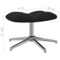vidaXL Silla de relajación con reposapiés terciopelo negro vidaXL Silla de relajación con reposapiés terciopelo negro