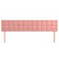 vidaXL Cabeceros 2 unidades de terciopelo rosa 80x5x78/88 cm