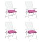 vidaXL Cojines para silla 4 unidades tela rosa 40x40x7 cm vidaXL Cojines para silla 4 unidades tela rosa 40x40x7 cm