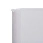 vidaXL Paravientos de 5 paneles tela blanco arena 600x120 cm