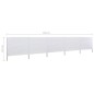 vidaXL Paravientos de 5 paneles tela blanco arena 600x120 cm