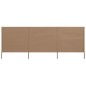 vidaXL Paravientos de playa de 3 paneles tela gris taupe 400x80 cm vidaXL Paravientos de playa de 3 paneles tela gris taupe 400x80 cm