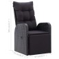 vidaXL Juego de comedor para jardín de 7 piezas negro vidaXL Juego de comedor para jardín de 7 piezas negro