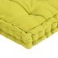 vidaXL Cojines para palets de suelo 4 unidades algodón verde manzana vidaXL Cojines para palets de suelo 4 unidades algodón verde manzana