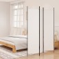 vidaXL Biombo divisor de 3 paneles de tela blanco 150x200 cm vidaXL Biombo divisor de 3 paneles de tela blanco 150x200 cm