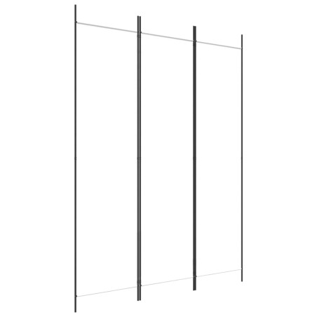 vidaXL Biombo divisor de 3 paneles de tela blanco 150x200 cm