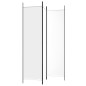 vidaXL Biombo divisor de 3 paneles de tela blanco 150x200 cm vidaXL Biombo divisor de 3 paneles de tela blanco 150x200 cm