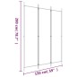 vidaXL Biombo divisor de 3 paneles de tela blanco 150x200 cm vidaXL Biombo divisor de 3 paneles de tela blanco 150x200 cm