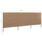 vidaXL Paravientos de playa de 3 paneles tela gris taupe 400x80 cm vidaXL Paravientos de playa de 3 paneles tela gris taupe 400x80 cm
