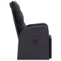 vidaXL Juego de comedor de jardín 7 piezas con cojines negro vidaXL Juego de comedor de jardín 7 piezas con cojines negro