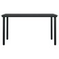 vidaXL Juego de comedor de jardín 7 piezas con cojines negro vidaXL Juego de comedor de jardín 7 piezas con cojines negro