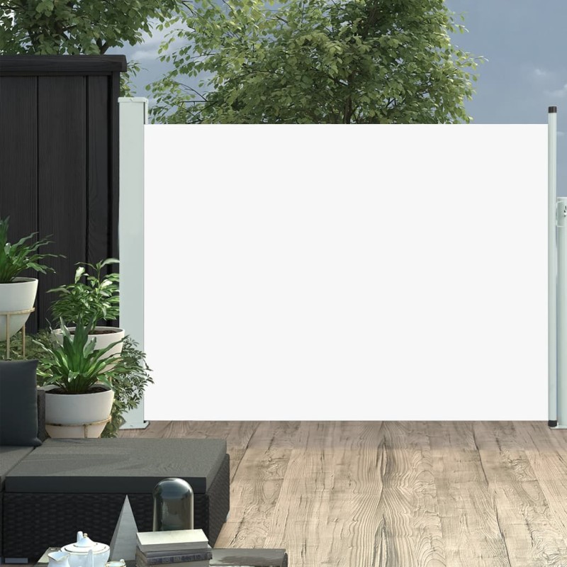 vidaXL Toldo lateral retráctil de jardín crema 100x500 cm vidaXL Toldo lateral retráctil de jardín crema 100x500 cm