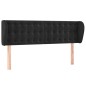 vidaXL Cabecero de terciopelo negro 147x23x78/88 cm