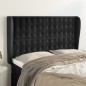 vidaXL Cabecero con orejas de terciopelo negro 147x23x118/128 cm vidaXL Cabecero con orejas de terciopelo negro 147x23x118/128 cm