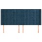 vidaXL Cabecero con orejas de terciopelo azul oscuro 163x16x118/128 cm vidaXL Cabecero con orejas de terciopelo azul oscuro 163x16x118/128 cm
