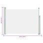 vidaXL Toldo lateral retráctil de jardín crema 100x500 cm vidaXL Toldo lateral retráctil de jardín crema 100x500 cm