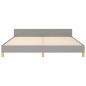 vidaXL Estructura de cama con cabecero tela gris claro 160x200 cm vidaXL Estructura de cama con cabecero tela gris claro 160x200 cm