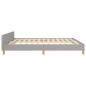 vidaXL Estructura de cama con cabecero tela gris claro 160x200 cm vidaXL Estructura de cama con cabecero tela gris claro 160x200 cm