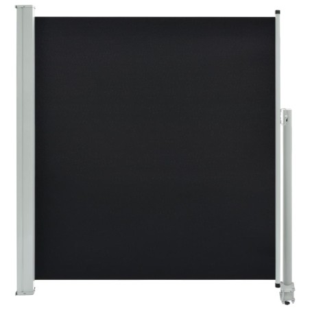 vidaXL Toldo lateral retráctil para patio 140x300 cm negro