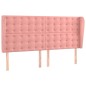 vidaXL Cama box spring colchón y LED terciopelo rosa 160x200 cm vidaXL Cama box spring colchón y LED terciopelo rosa 160x200 cm