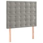 vidaXL Cama box spring con colchón terciopelo gris claro 80x200 cm vidaXL Cama box spring con colchón terciopelo gris claro 80x200 cm