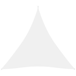 vidaXL Toldo de vela triangular tela Oxford blanco 3,6x3,6x3,6 m