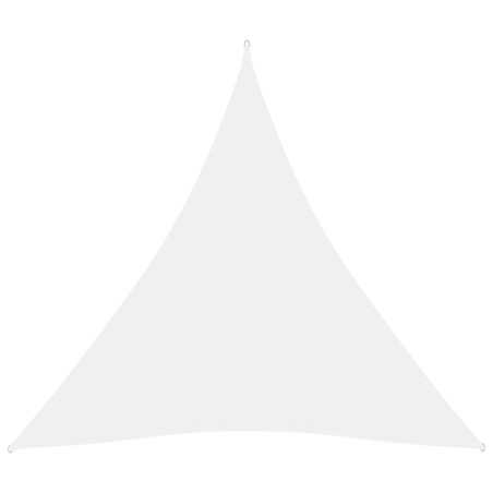 vidaXL Toldo de vela triangular tela Oxford blanco 3,6x3,6x3,6 m