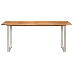 vidaXL Mesa de comedor de madera maciza de acacia 180x90x76 cm