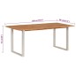 vidaXL Mesa de comedor de madera maciza de acacia 180x90x76 cm vidaXL Mesa de comedor de madera maciza de acacia 180x90x76 cm