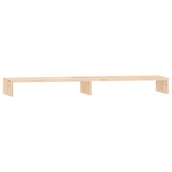 vidaXL Soporte para monitor madera maciza de pino 100x27x10 cm