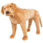 vidaXL Perro labrador de peluche de pie marrón claro XXL vidaXL Perro labrador de peluche de pie marrón claro XXL
