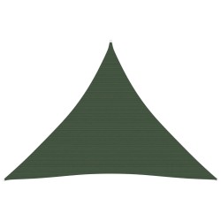 vidaXL Toldo de vela verde oscuro HDPE 160 g/m² 4,5x4,5x4,5 m