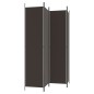 vidaXL Biombo divisor de 4 paneles de tela marrón 200x220 cm vidaXL Biombo divisor de 4 paneles de tela marrón 200x220 cm