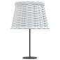 vidaXL Pantalla para lámpara mimbre blanco Ø25x17 cm vidaXL Pantalla para lámpara mimbre blanco Ø25x17 cm