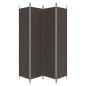 vidaXL Biombo divisor de 4 paneles de tela marrón 200x220 cm vidaXL Biombo divisor de 4 paneles de tela marrón 200x220 cm