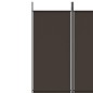 vidaXL Biombo divisor de 4 paneles de tela marrón 200x220 cm vidaXL Biombo divisor de 4 paneles de tela marrón 200x220 cm
