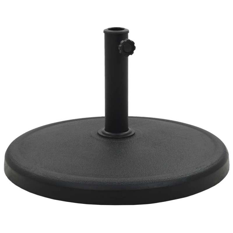 vidaXL Base de sombrilla redonda de poliresina negra 19 kg vidaXL Base de sombrilla redonda de poliresina negra 19 kg