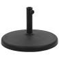 vidaXL Base de sombrilla redonda de poliresina negra 19 kg vidaXL Base de sombrilla redonda de poliresina negra 19 kg