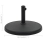 vidaXL Base de sombrilla redonda de poliresina negra 19 kg vidaXL Base de sombrilla redonda de poliresina negra 19 kg
