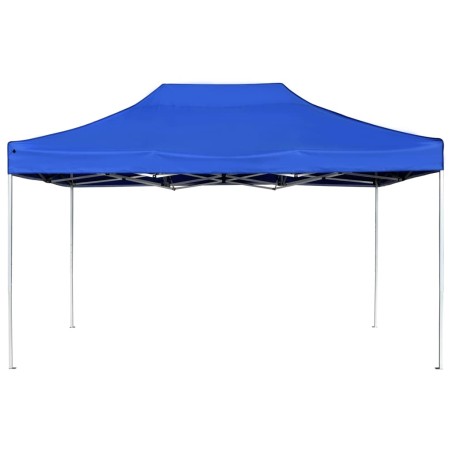 vidaXL Carpa plegable profesional de aluminio azul 4,5x3 m