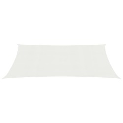 vidaXL Toldo de vela HDPE blanco 160 g/m² 2x3 m