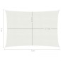 vidaXL Toldo de vela HDPE blanco 160 g/m² 2x3 m vidaXL Toldo de vela HDPE blanco 160 g/m² 2x3 m