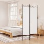 vidaXL Biombo divisor de 3 paneles de tela blanco 120x200 cm vidaXL Biombo divisor de 3 paneles de tela blanco 120x200 cm