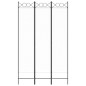 vidaXL Biombo divisor de 3 paneles de tela blanco 120x200 cm vidaXL Biombo divisor de 3 paneles de tela blanco 120x200 cm