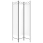 vidaXL Biombo divisor de 3 paneles de tela blanco 120x200 cm vidaXL Biombo divisor de 3 paneles de tela blanco 120x200 cm