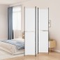vidaXL Biombo divisor de 3 paneles de tela blanco 150x220 cm vidaXL Biombo divisor de 3 paneles de tela blanco 150x220 cm