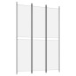 vidaXL Biombo divisor de 3 paneles de tela blanco 150x220 cm vidaXL Biombo divisor de 3 paneles de tela blanco 150x220 cm