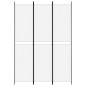vidaXL Biombo divisor de 3 paneles de tela blanco 150x220 cm vidaXL Biombo divisor de 3 paneles de tela blanco 150x220 cm