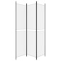 vidaXL Biombo divisor de 3 paneles de tela blanco 150x220 cm vidaXL Biombo divisor de 3 paneles de tela blanco 150x220 cm
